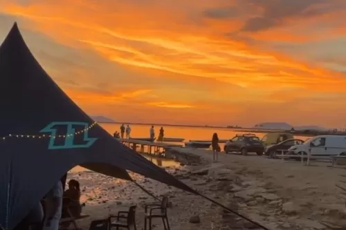 Marsala Kitesurf - tramonto stagnone