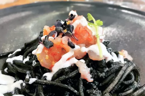 Osteria Siciliando - cuttlefish ink spaghetti