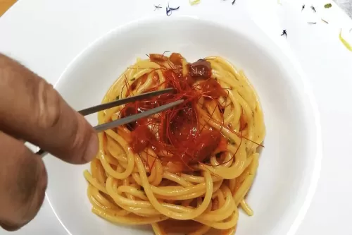 Osteria Siciliando - spaghetti with sea urchins