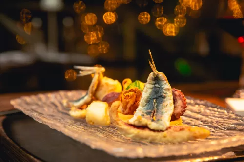 piatto a base di pesce